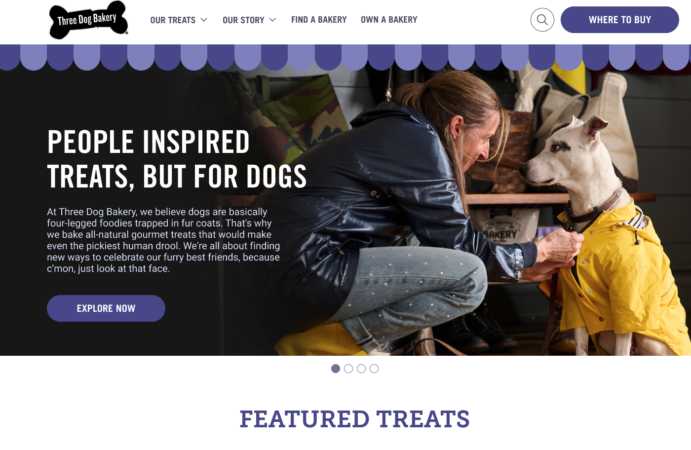 Three Dog website homepage